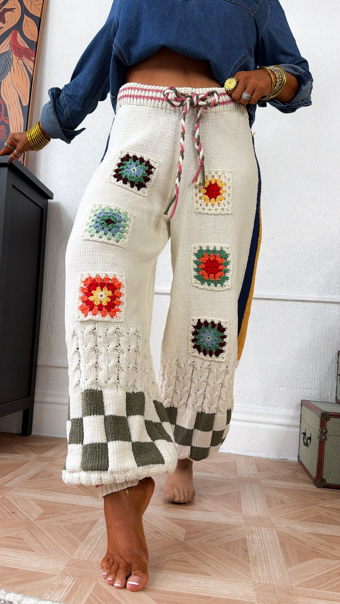 Sunpatch Jogger Pant, Cream Multi