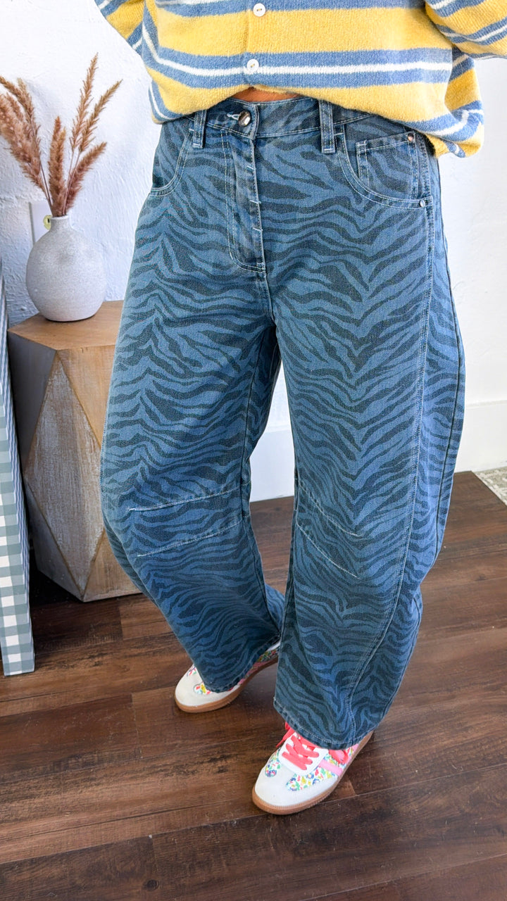 Gallery Girl Barrel Pants, Denim