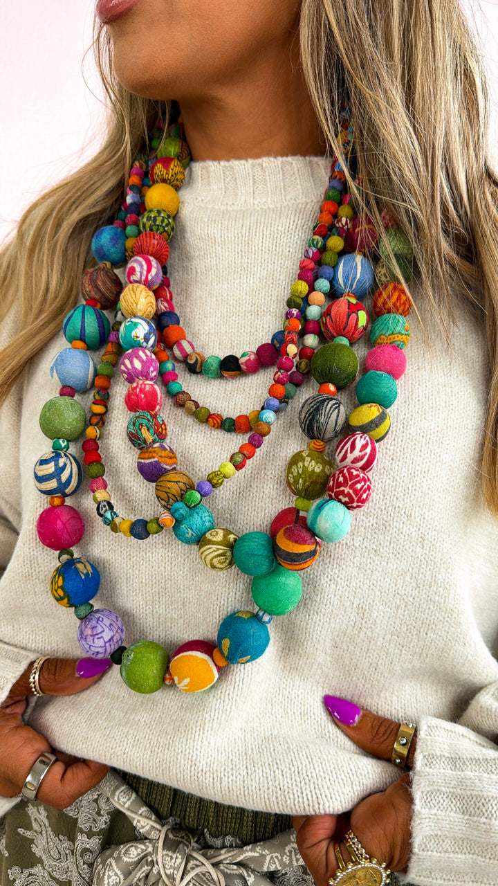 Isla XL Multi Beaded Necklace