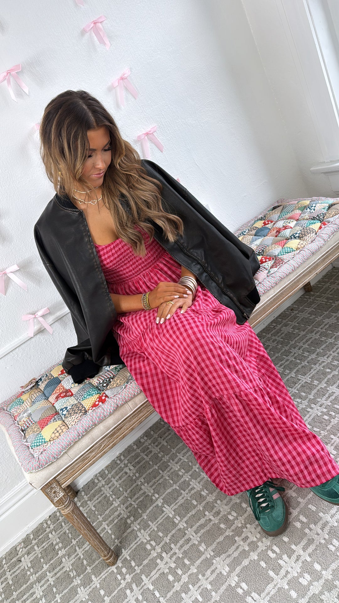 Strawberry Lemonade Maxi Dress, Fuchsia