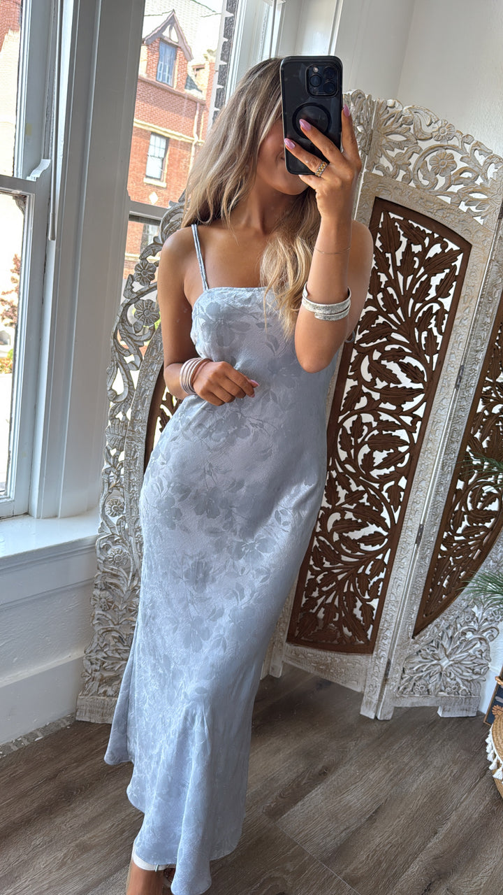 Chapel Smoke Midi Dress, Blue Steel