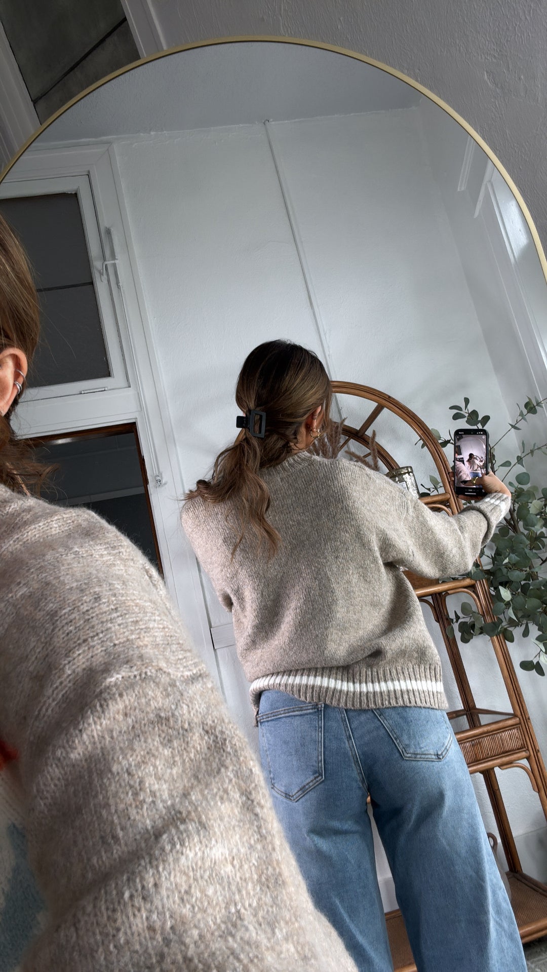 Down The Slopes Knit Sweater, Oatmeal