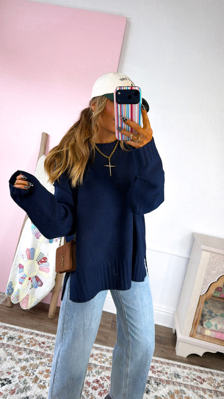 Sweater Pullover, Navy