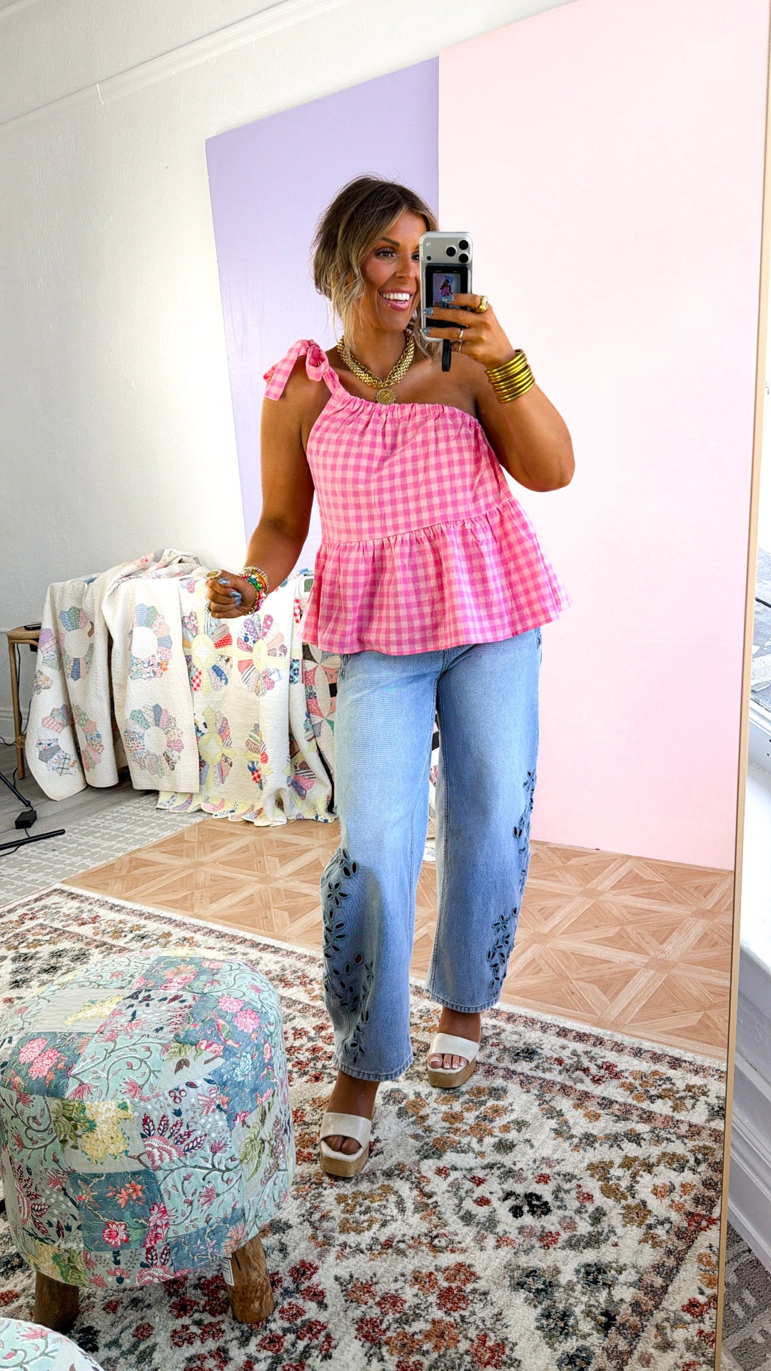 Pink Lemonade One Shoulder Top, Pink