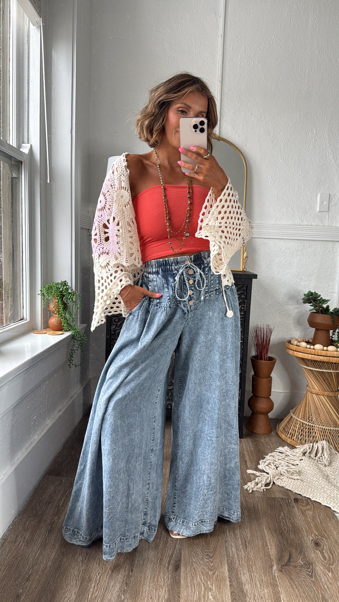 Waylon Washed Pintuck Wide Leg Pant – Everyday Chic Boutique