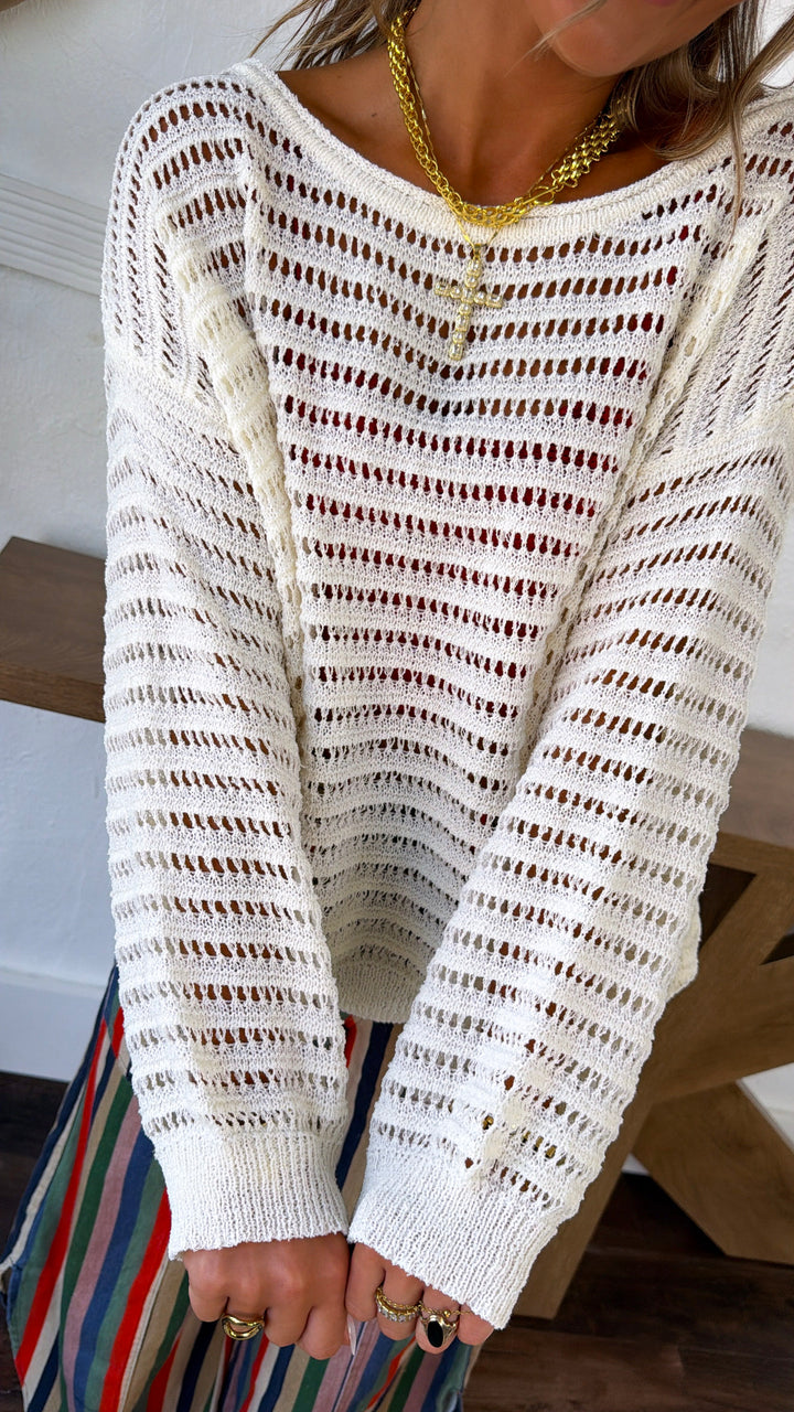 A Cool Evening Breeze Sweater, Ivory