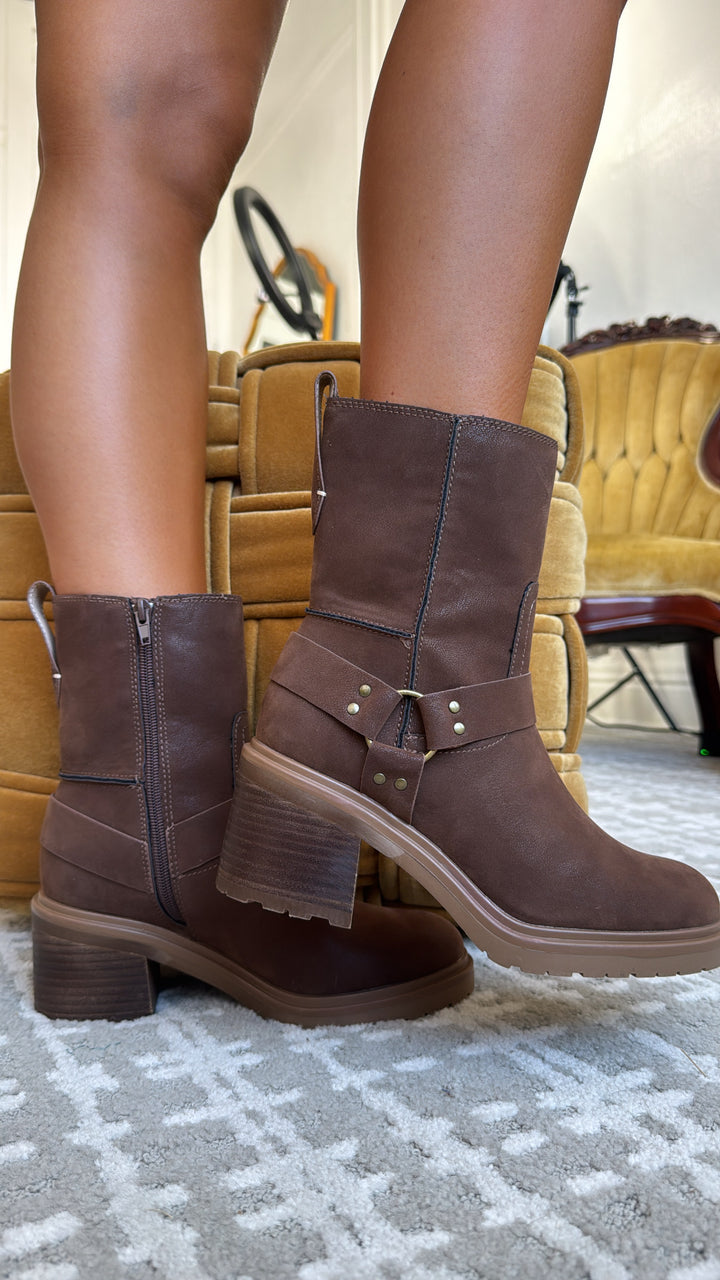 Clint Ankle Boot, Coffee