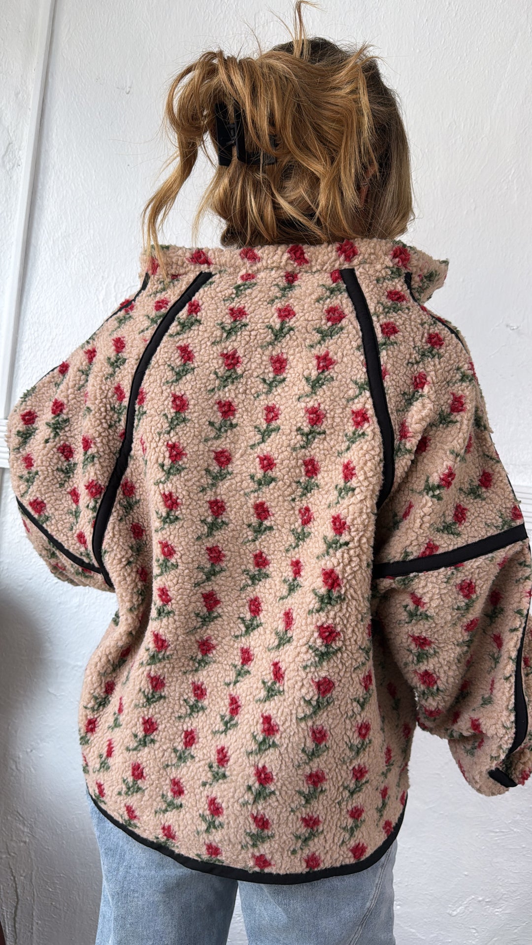 Winter Rose Quarter Zip, Sand