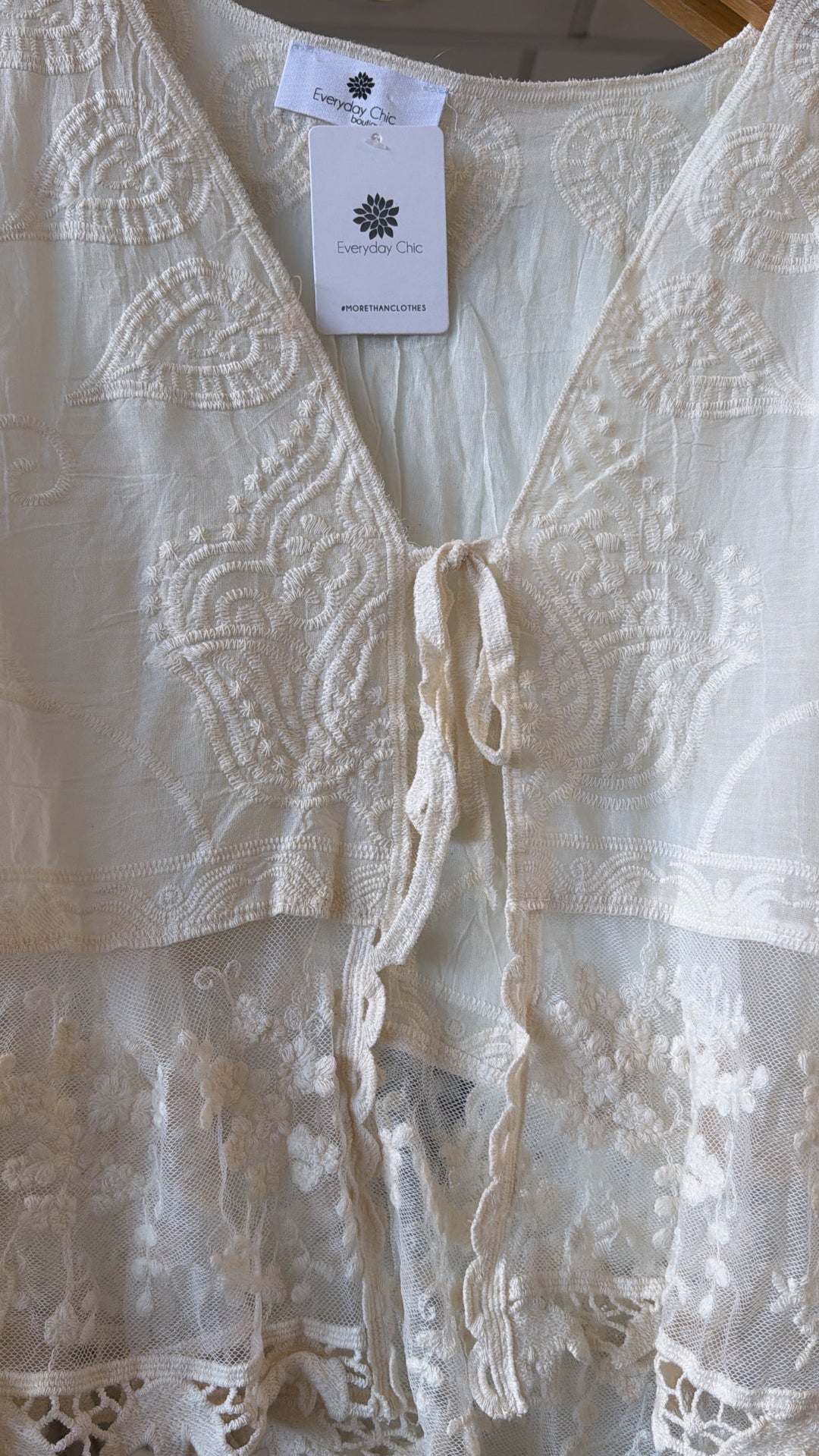 Daylight Tie Top, Natural