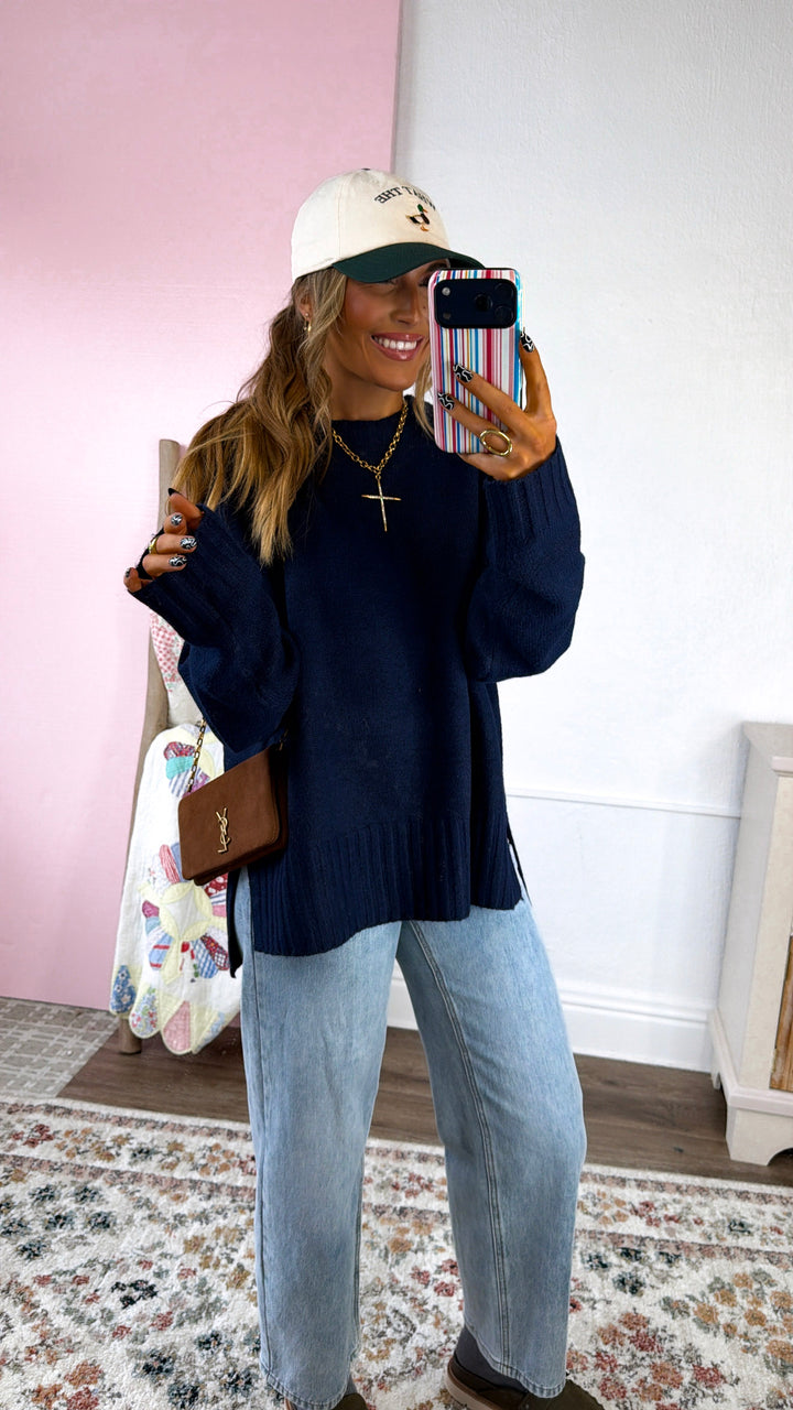 Sweater Pullover, Navy