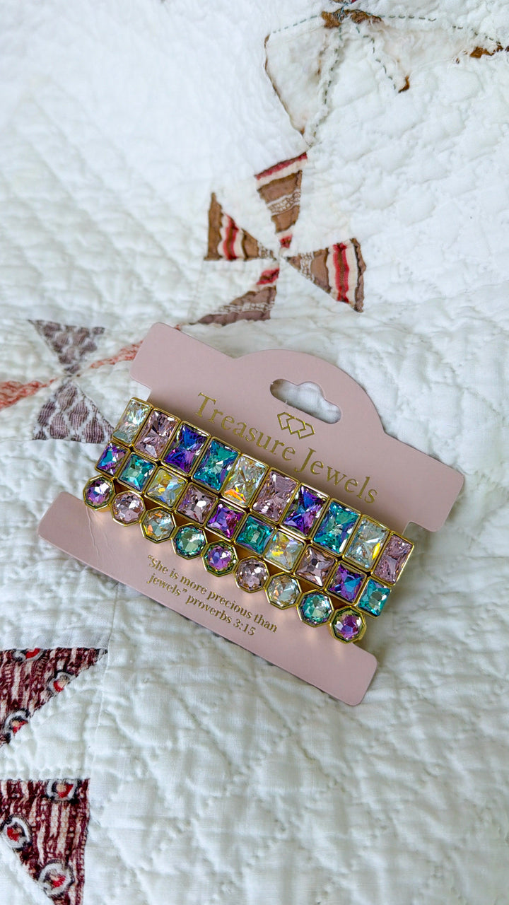 All the Sparkles Bracelet Stack