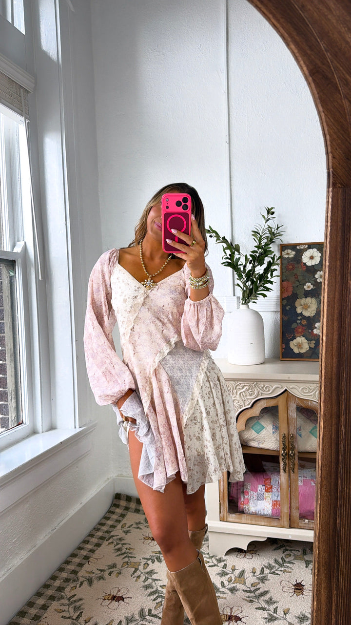 Golden Bella Mini Dress, Multi