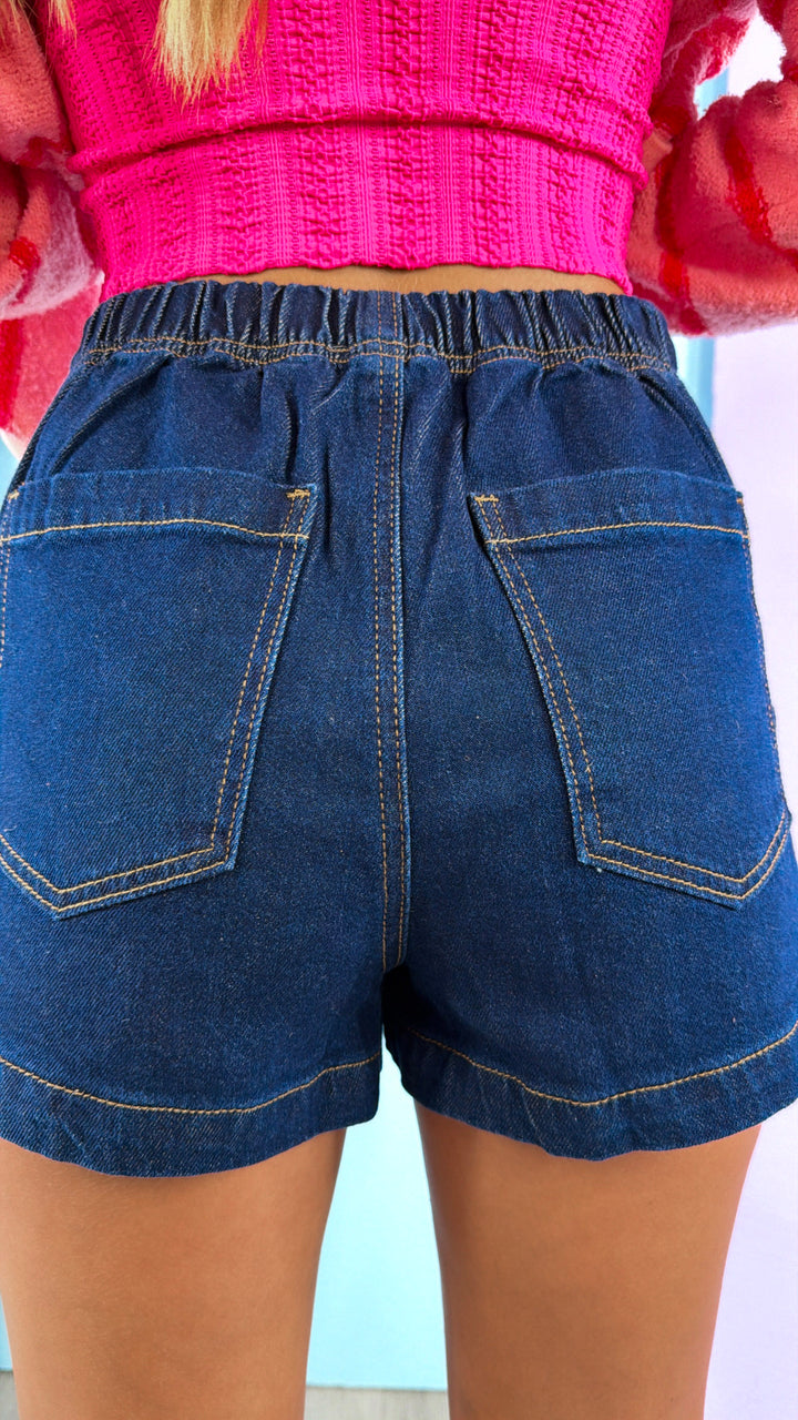 Ridge Wrap Denim Skirt, Denim