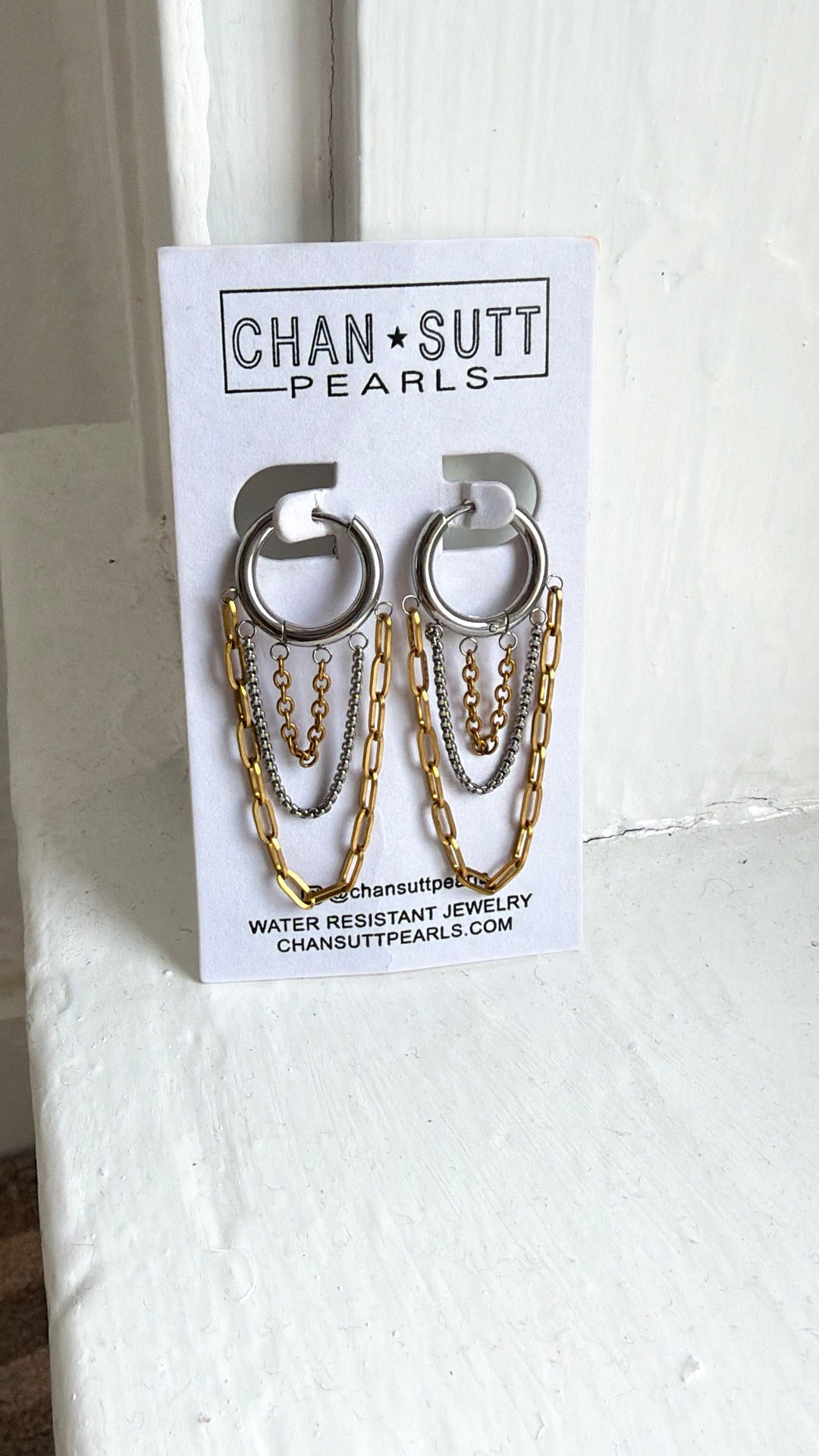 Milo Earring, Two Toned