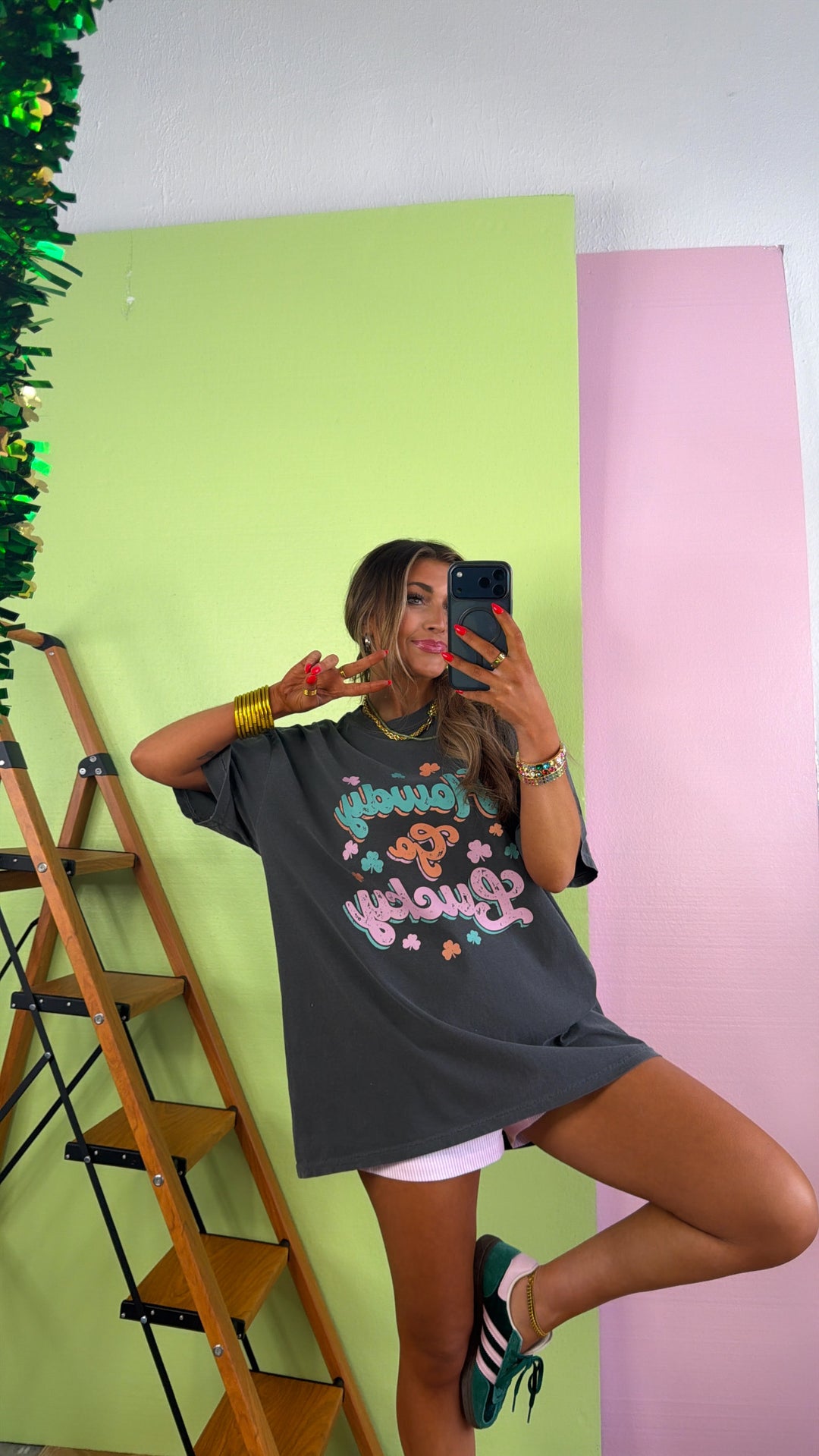 Howdy Go Lucky Graphic Tee, Pepper