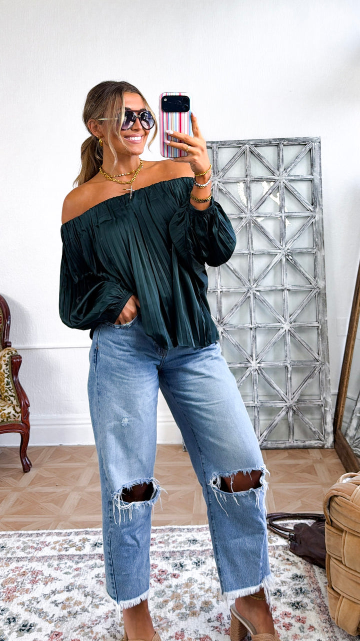 The Simple Blouse, Deep Pine