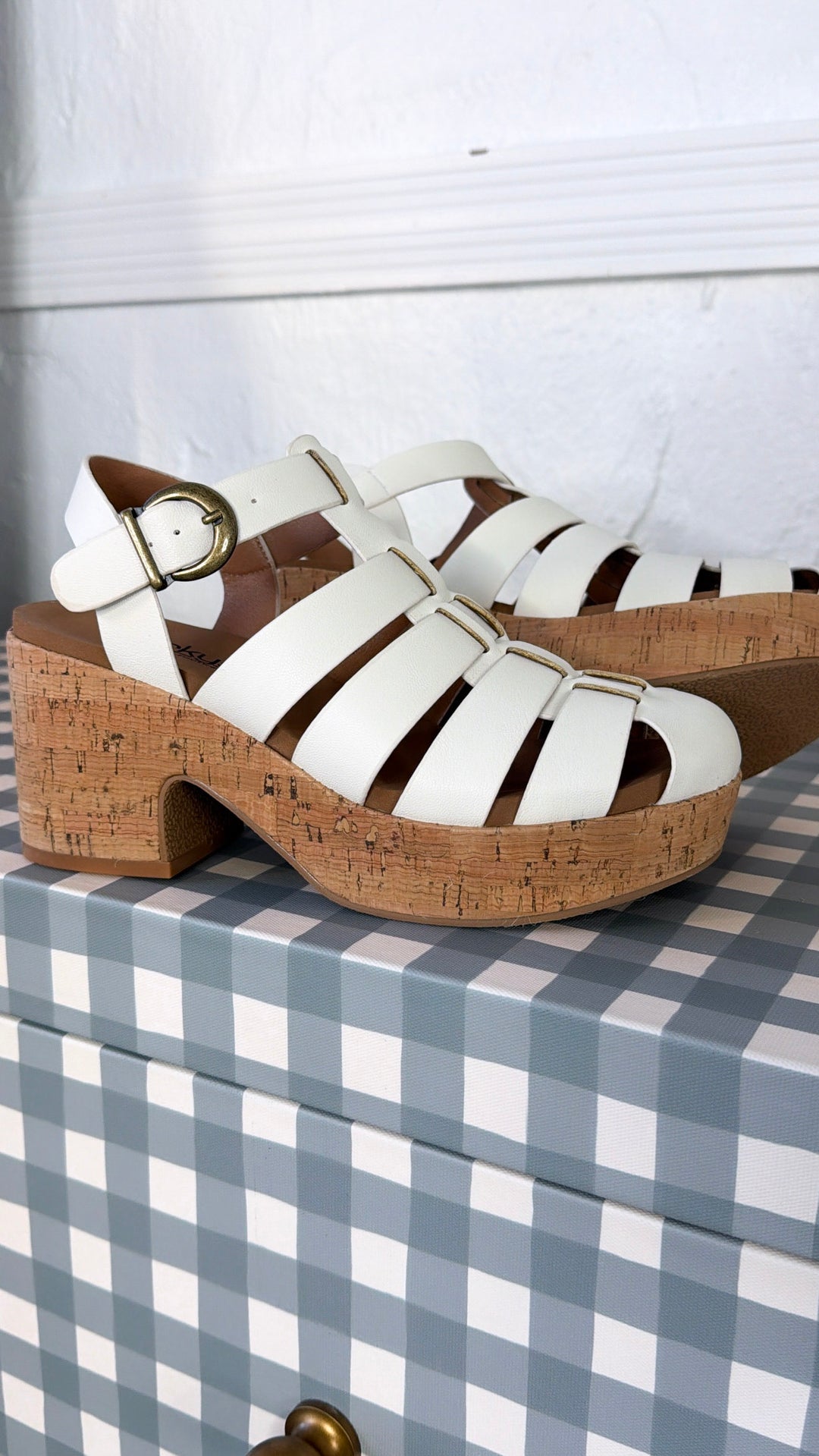 Birdie Soft Wedge Sandal, Ivory