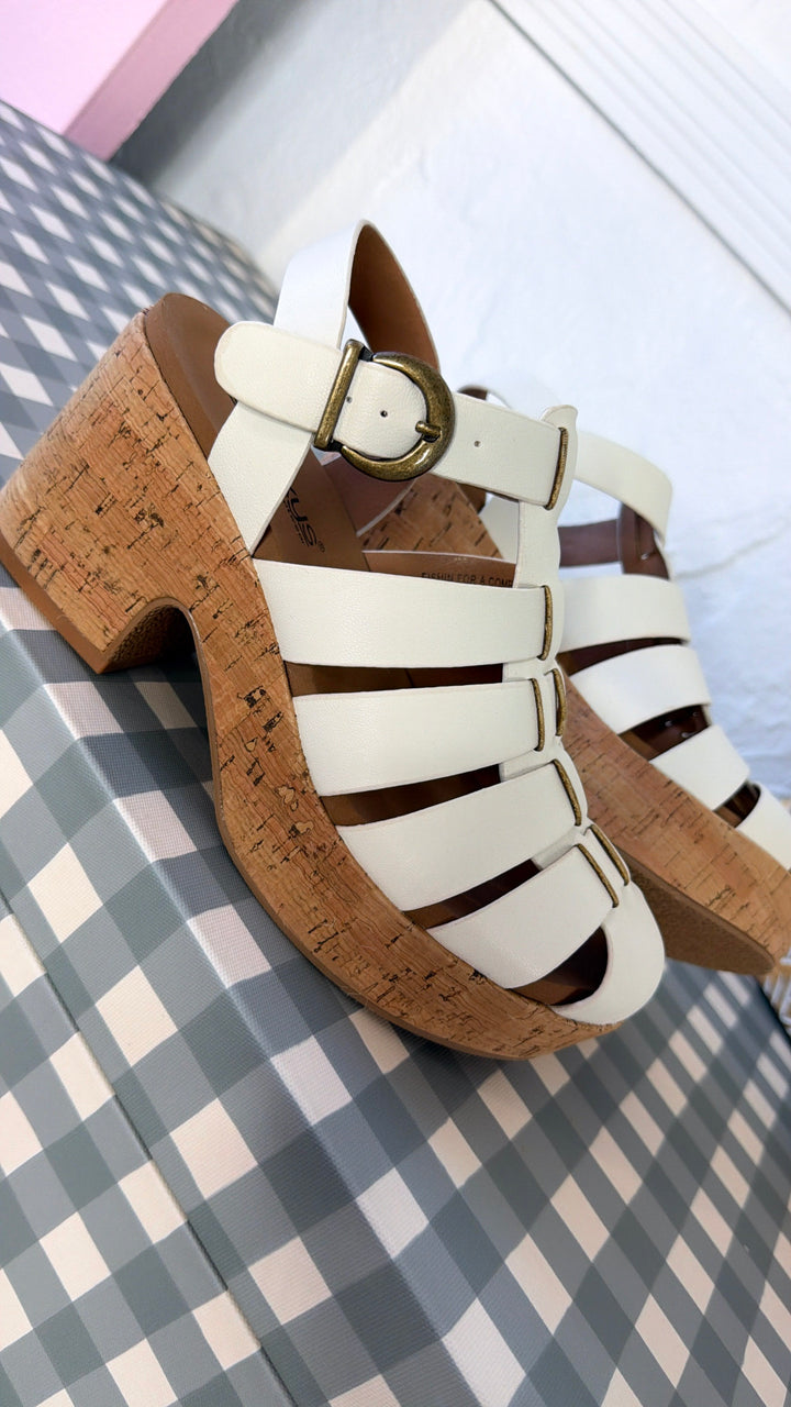 Birdie Soft Wedge Sandal, Ivory