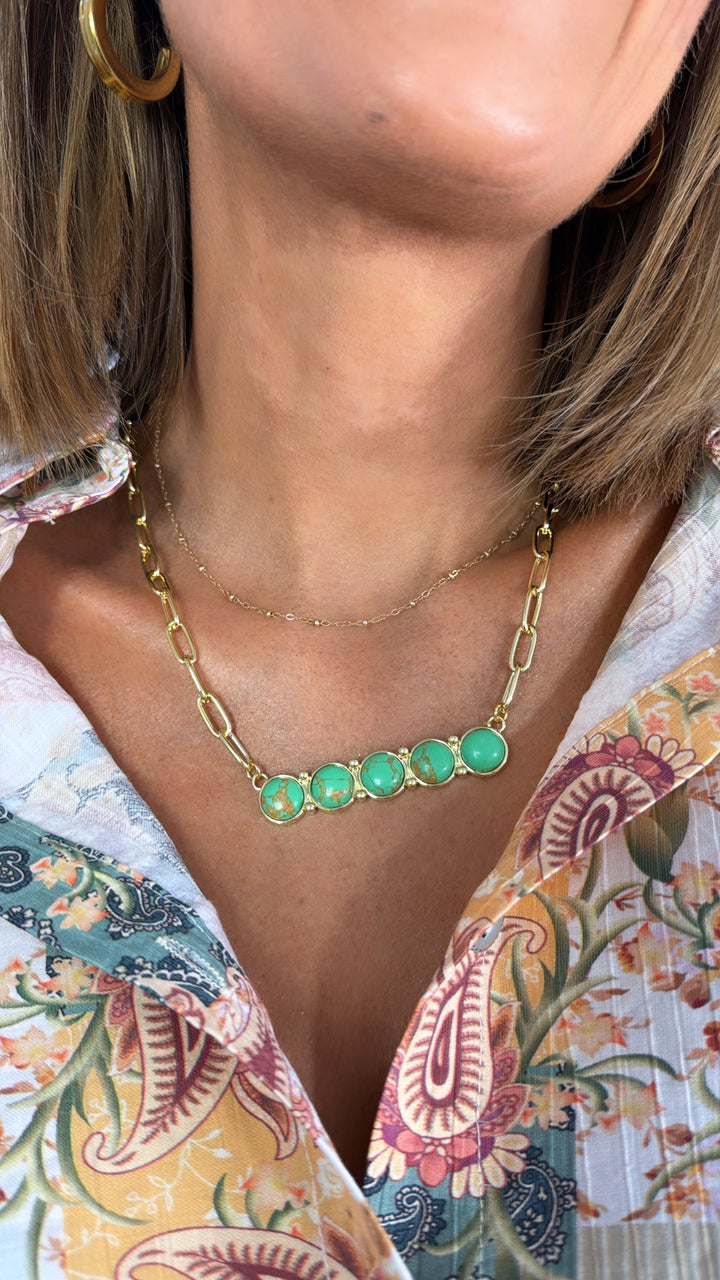 Treasure Jewels: Golden Oasis Necklace