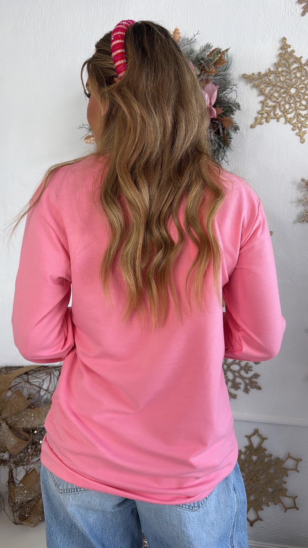 Frosted Sprinkle Sweatshirt, Pink