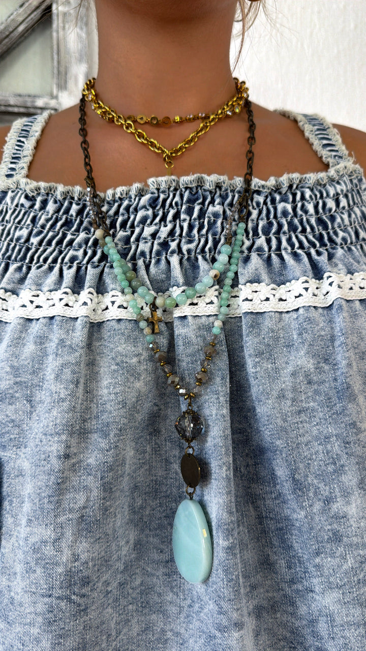Woven Dona Necklace, Multi