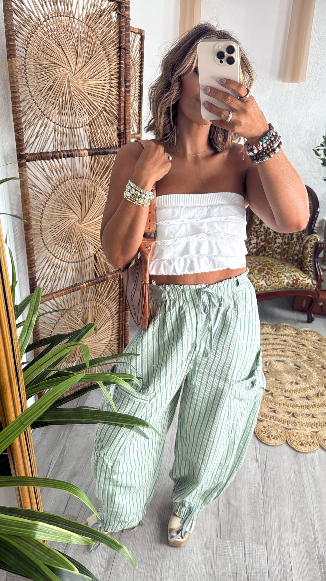 Driftline Striped Jogger Pant, Mint