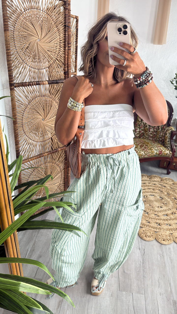 Driftline Striped Jogger Pant, Mint