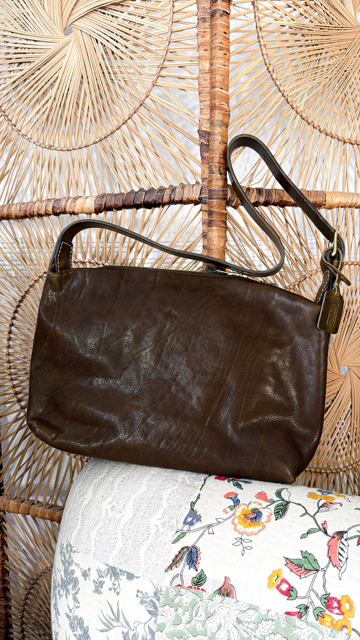 Kami Leather Crossbody Bag, Espresso