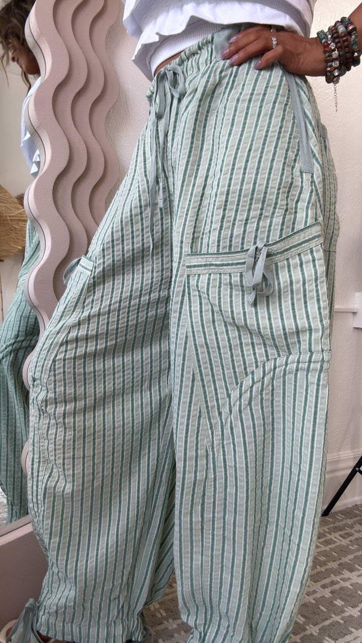 Driftline Striped Jogger Pant, Mint