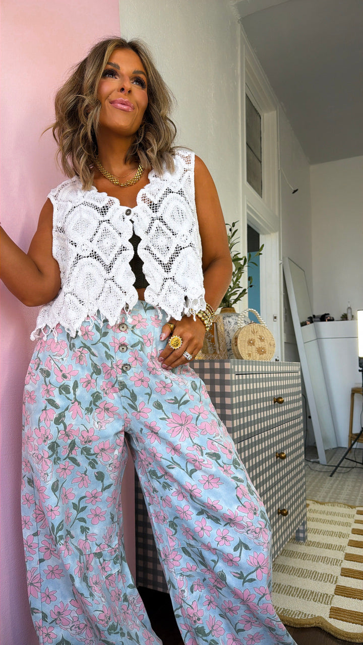 Pearl & Sky Jogger Pants, Sky Multi