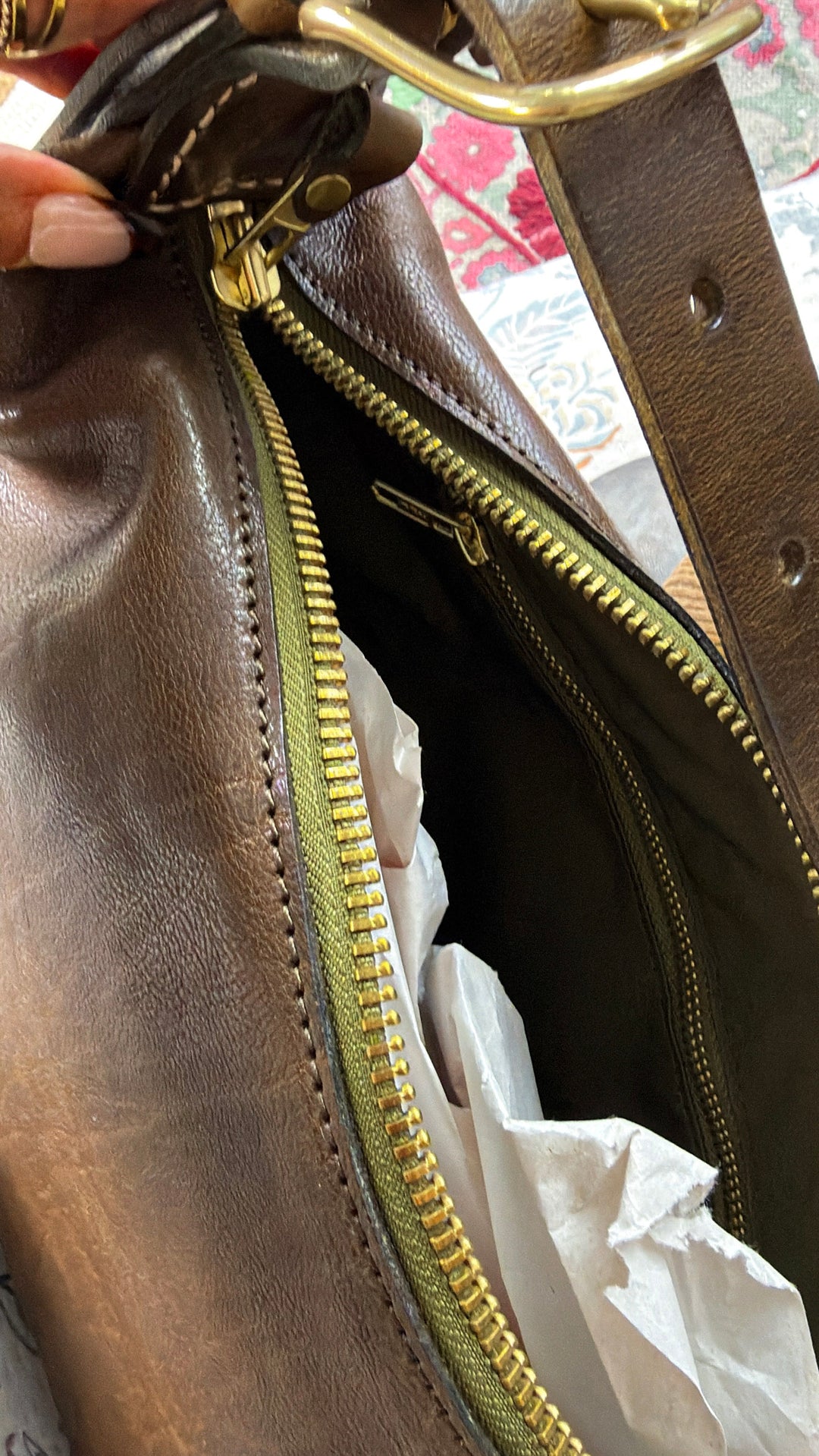 Kami Leather Crossbody Bag, Espresso