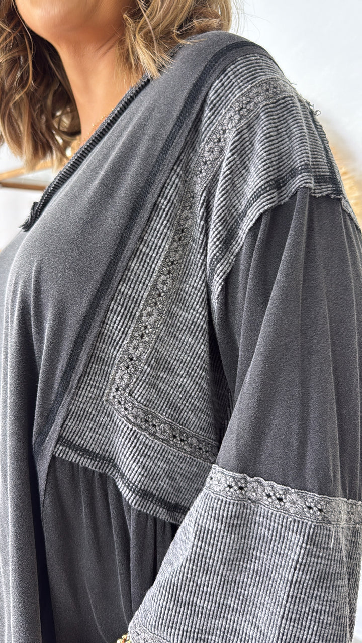 Wilted Willow Top, Black