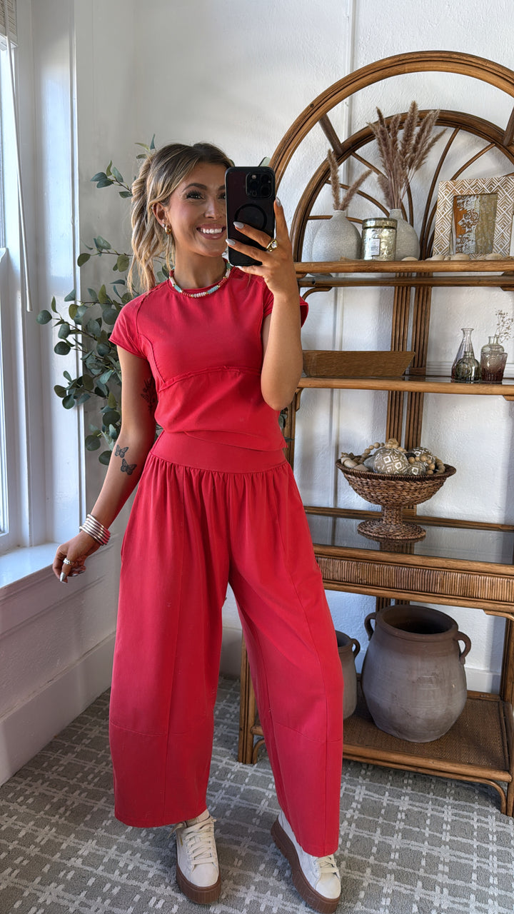 Jetset Lounge Set, Tomato