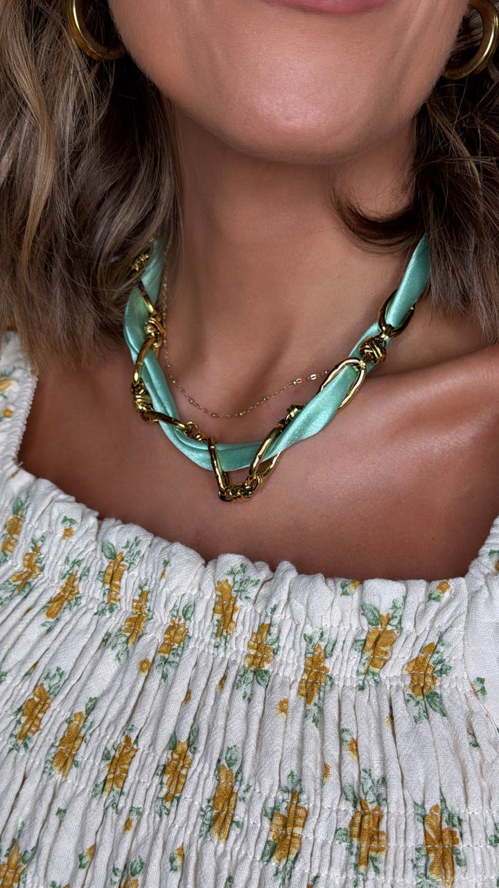 Treasure Jewels: Don't Get it Twisted Green Collar