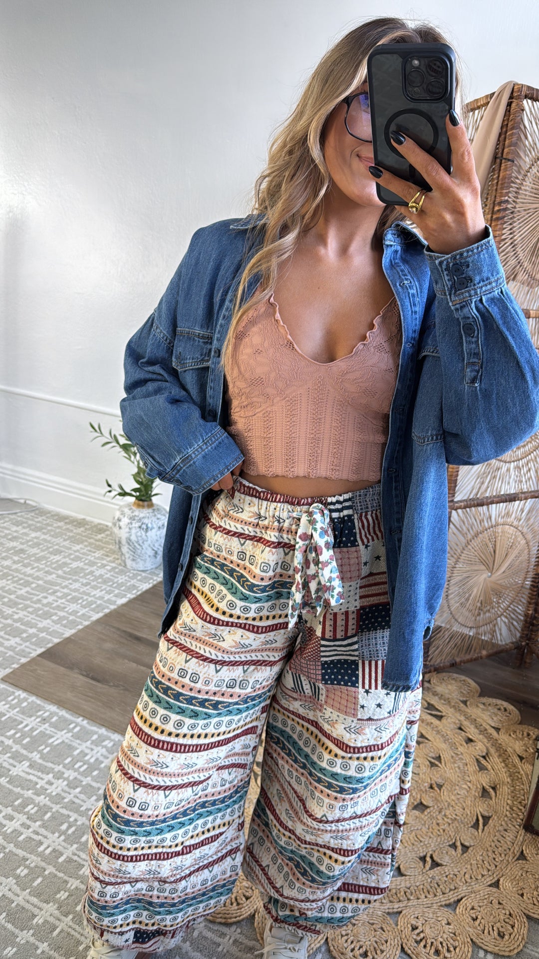 Cowboy Classic Denim Button Up, Risen Dark Wash