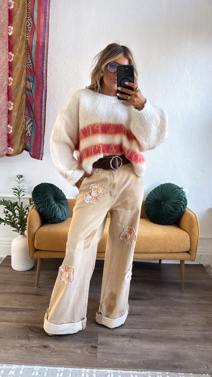 Soft Ember Sweater, Powder Cream