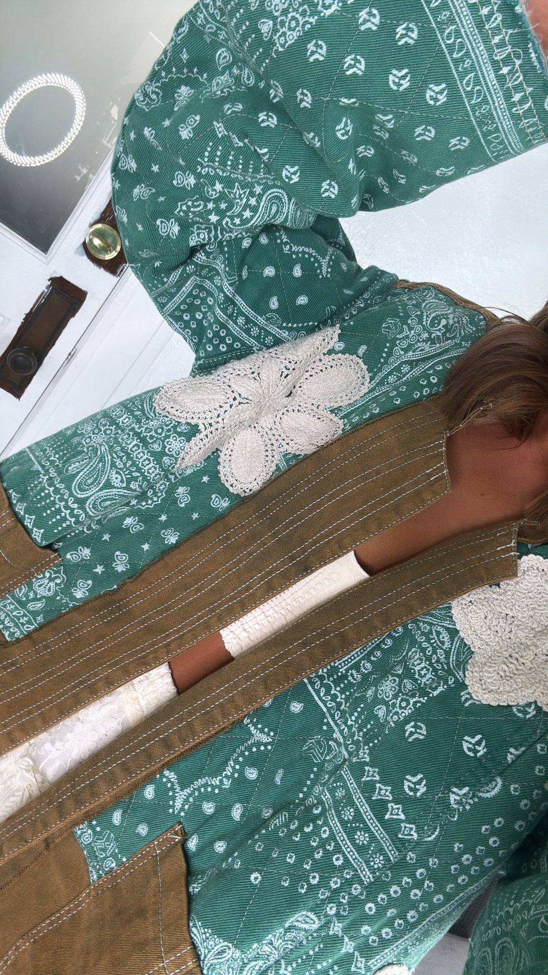 Jewel Loom Woven Jacket, Jade Green