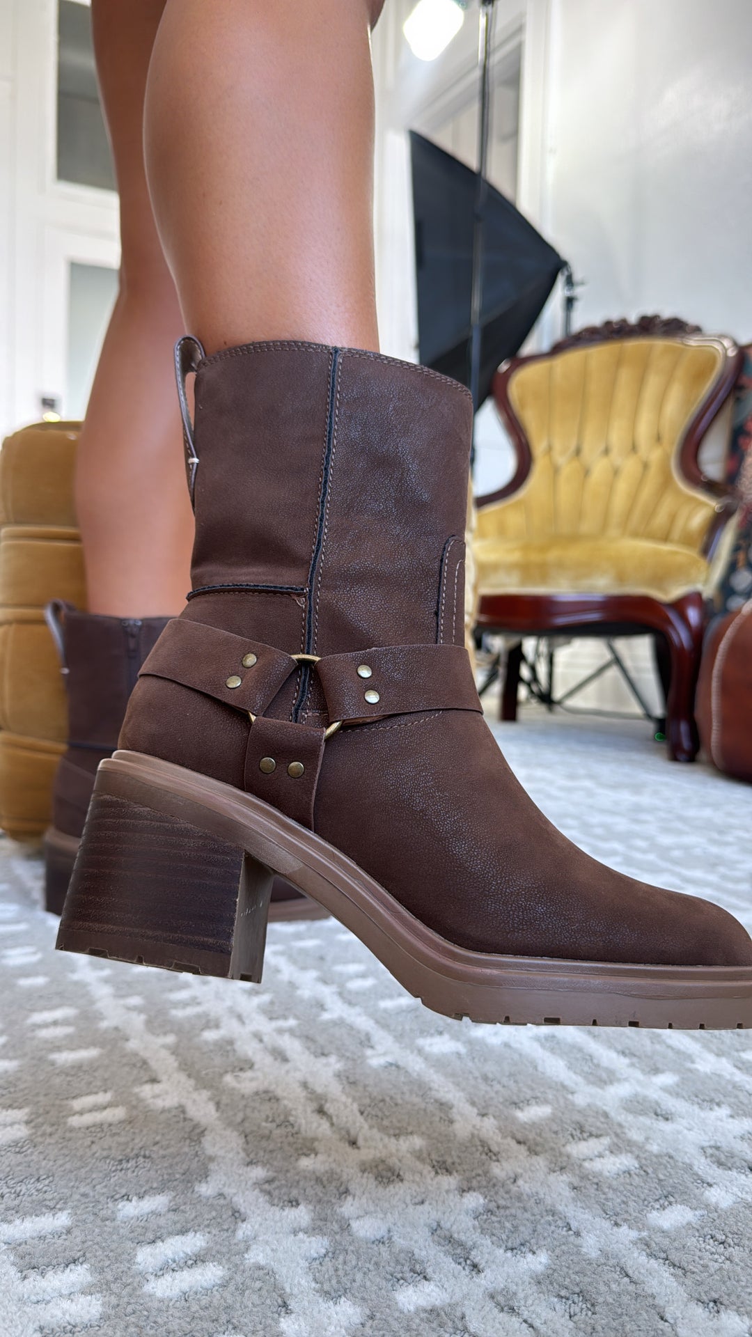 Clint Ankle Boot, Coffee