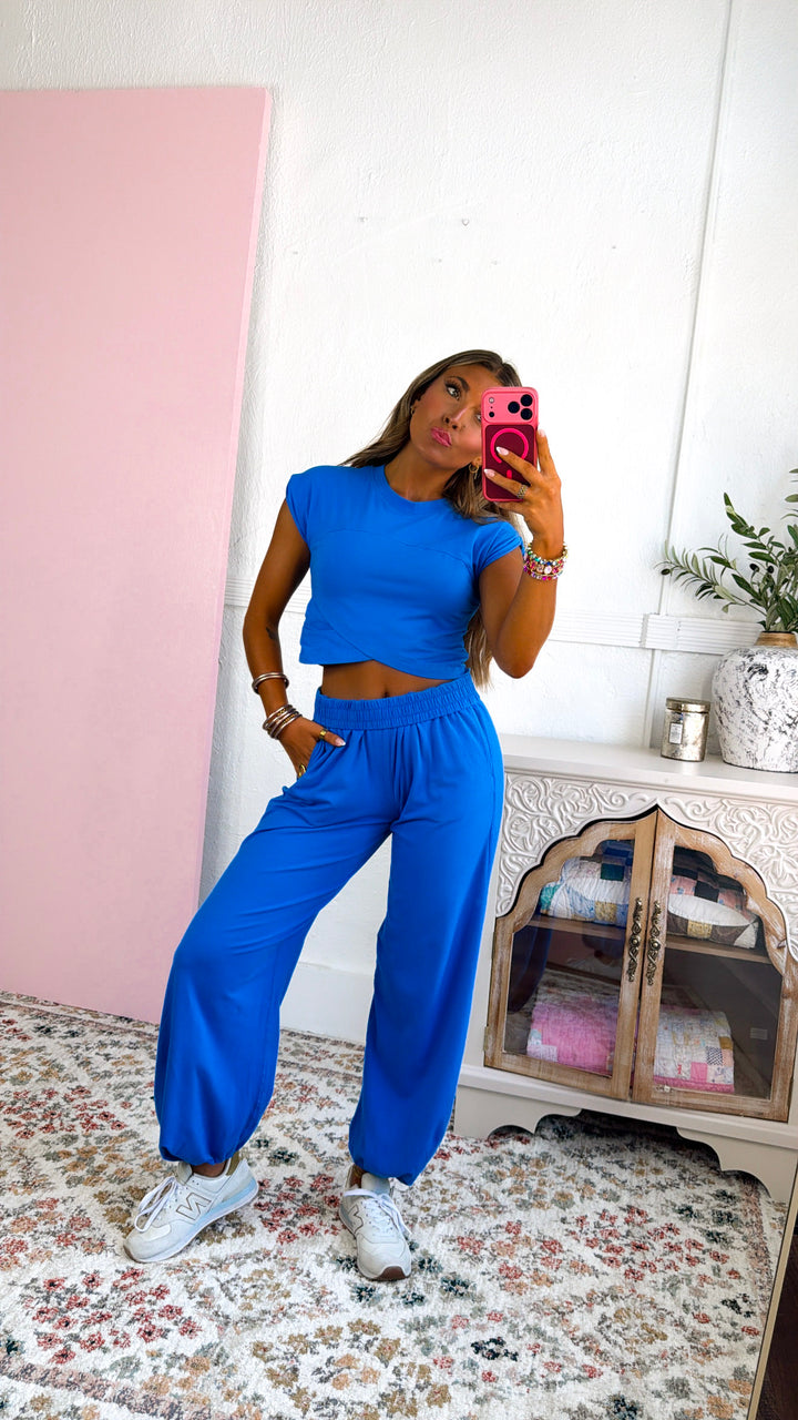 Angel Energy Two Piece Set, Ocean Blue