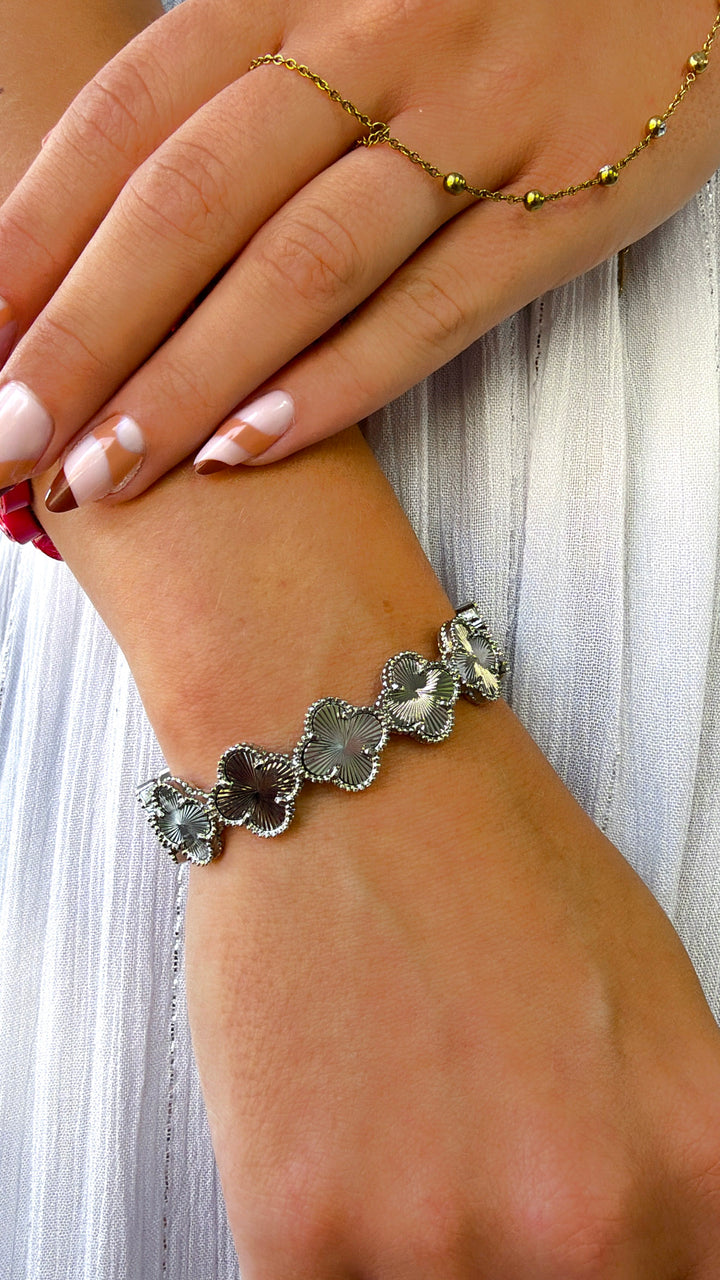Treasure Jewels: Multi Amelia Silver Bangle