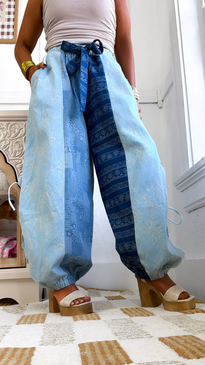 Baby Blues Balloon Pant, Denim Multi