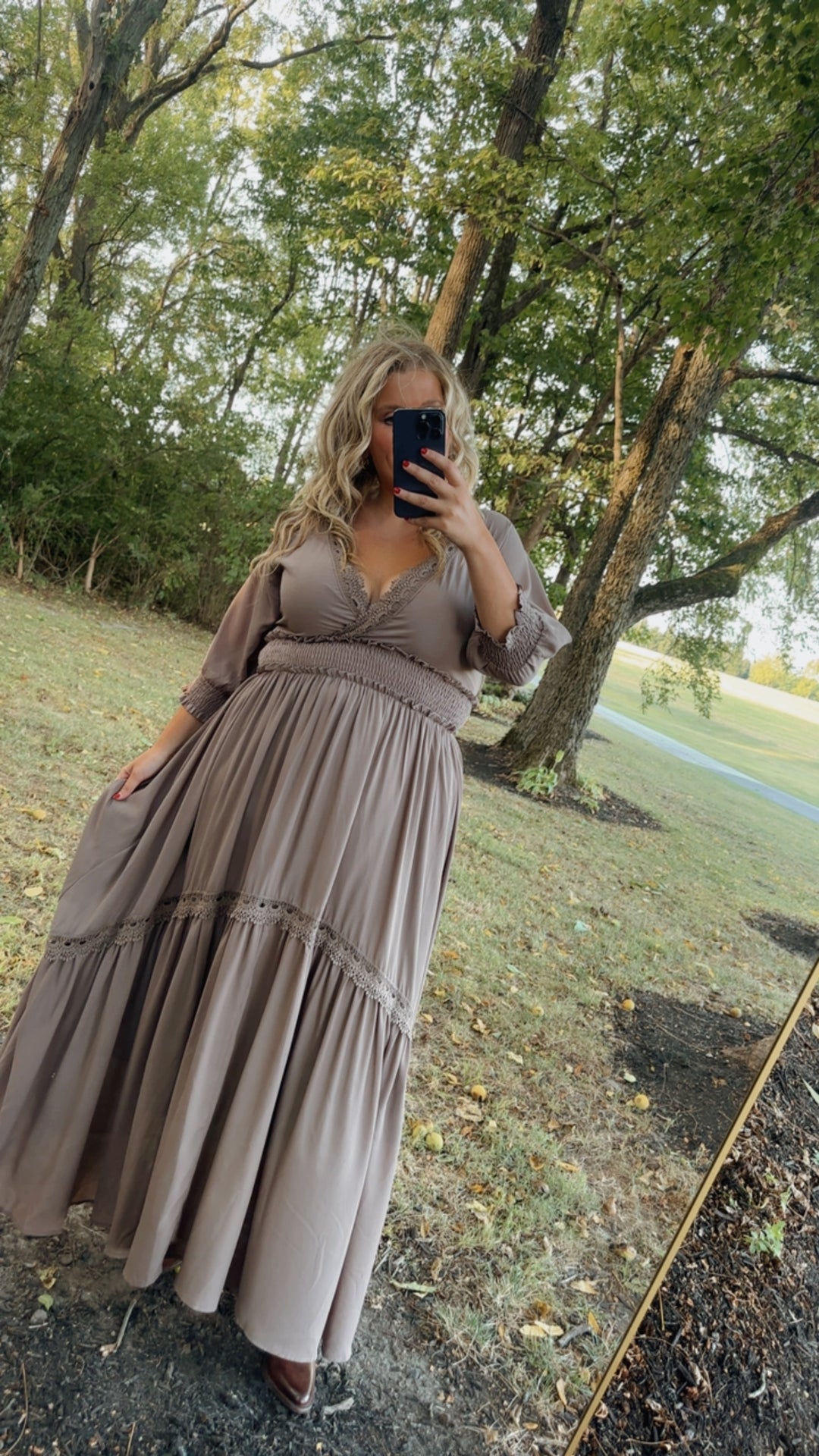 heavenly hues taupe maxi dress Formal Dress Heavenly Hues Taupe Maxi Dress Veni Infantino 992746 Taupe Dress