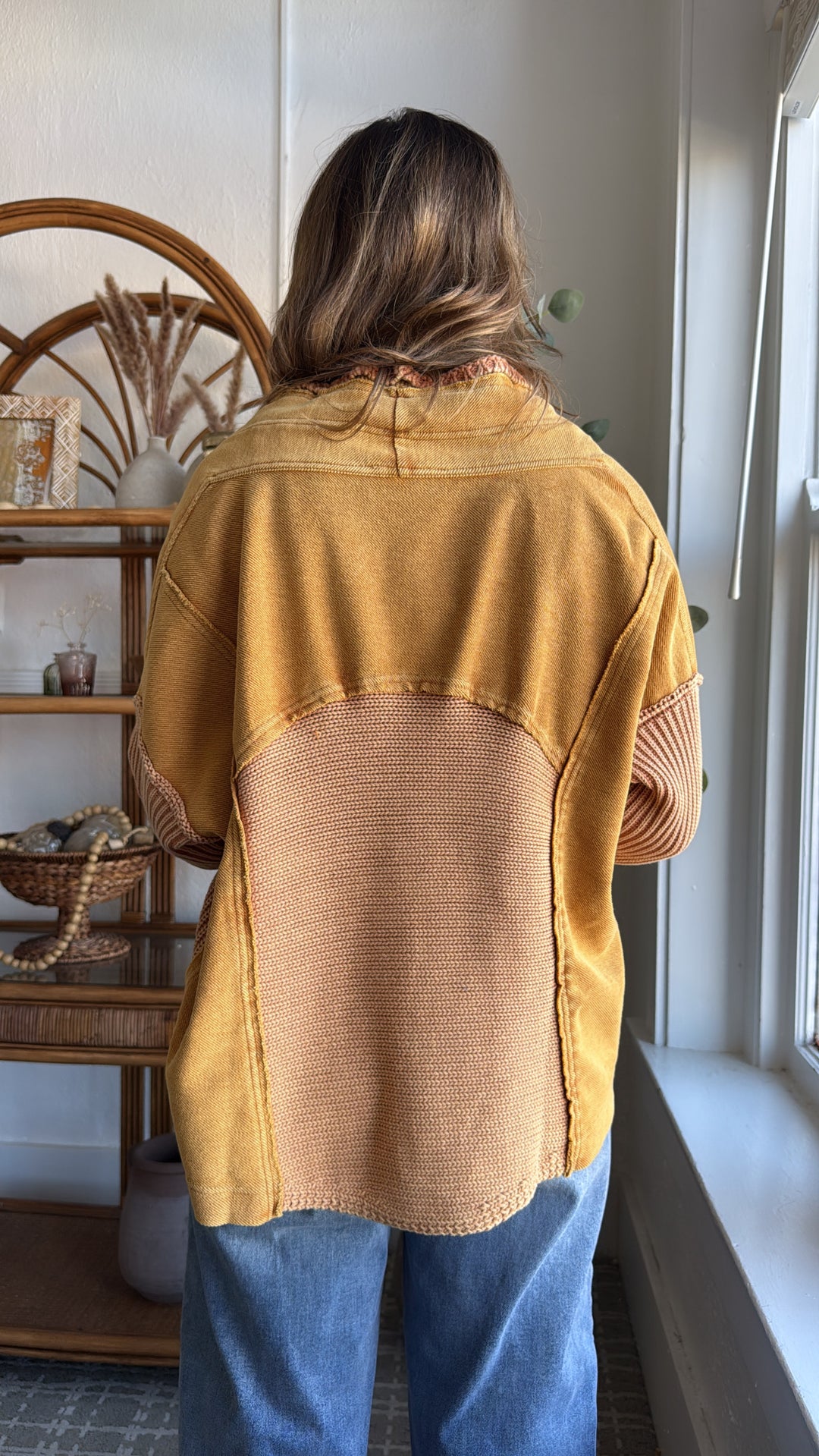 DOORBUSTER: Cable Knit Cardigan,  Washed Mustard