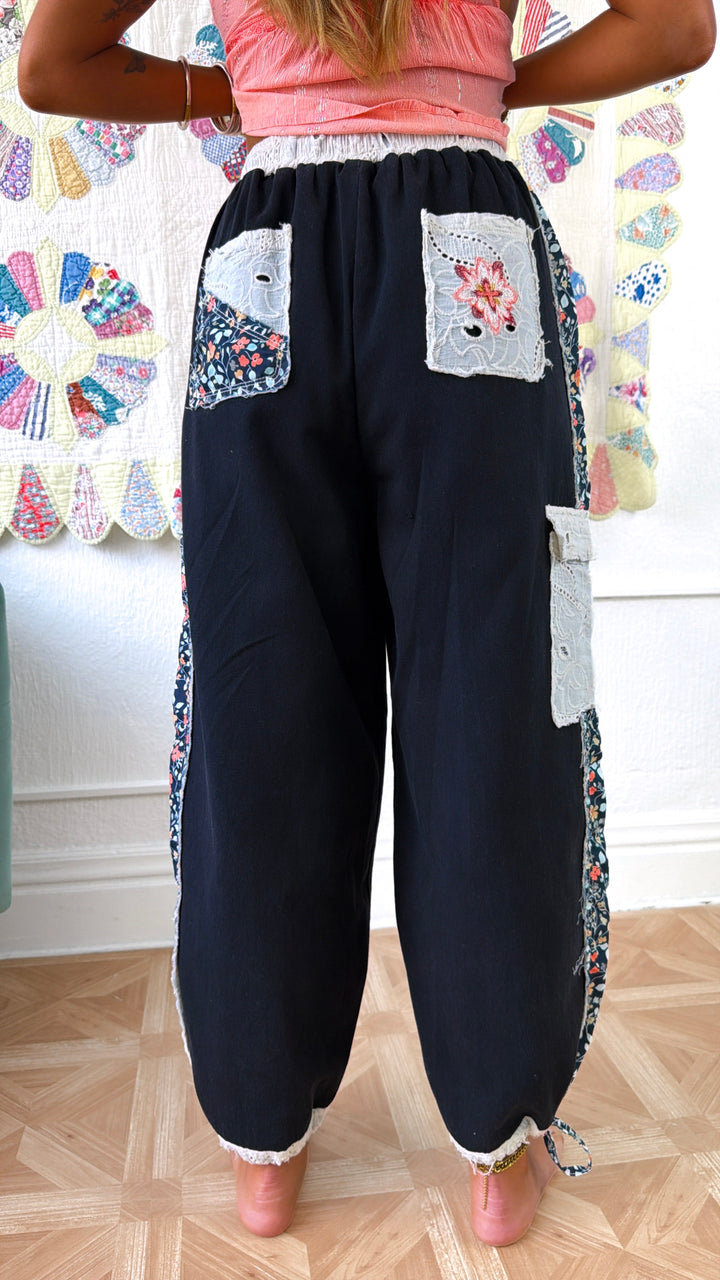 Dark Path Embroidered Jogger, Black