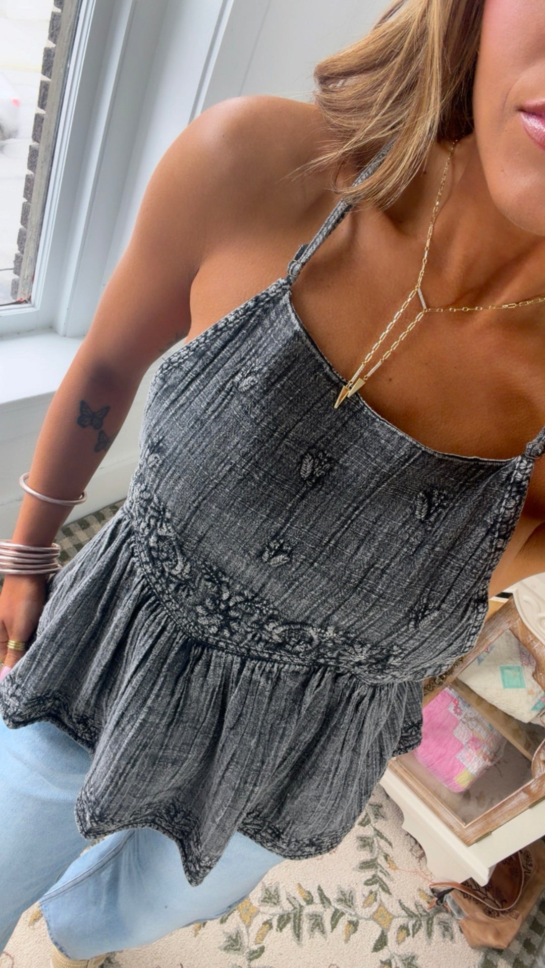 Juliette Tank Top, Black