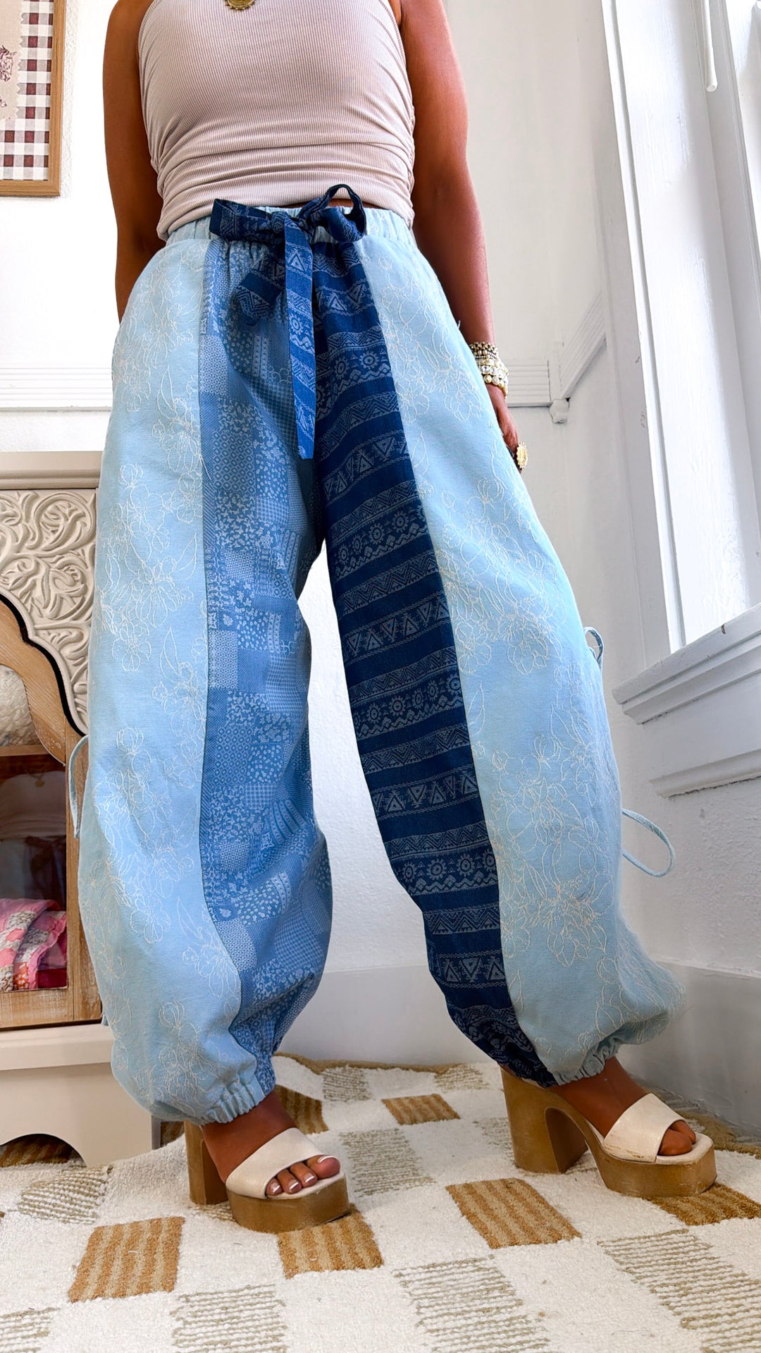 Baby Blues Balloon Pant, Denim Multi