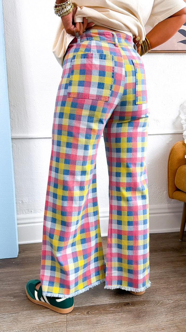 Daydreamer Checkered Trouser, Multi