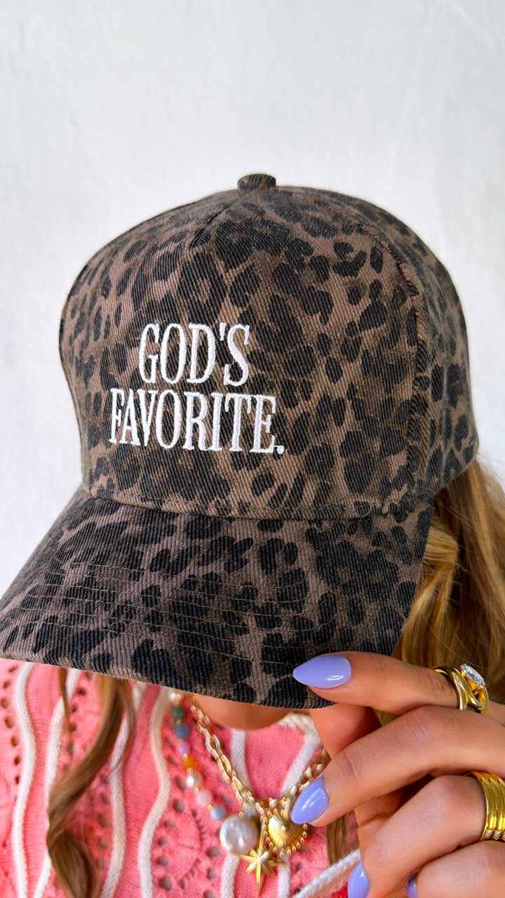 Gods Favorite Ball Cap, Leopard