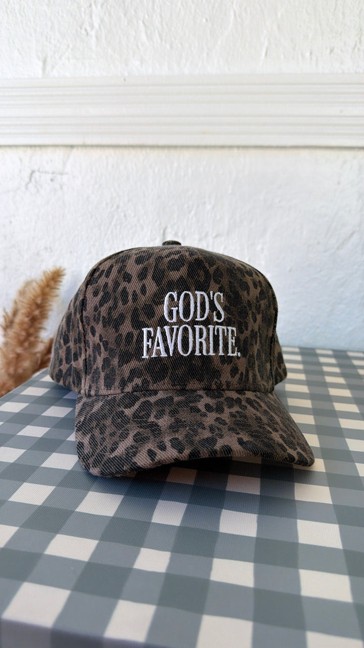 Gods Favorite Ball Cap, Leopard