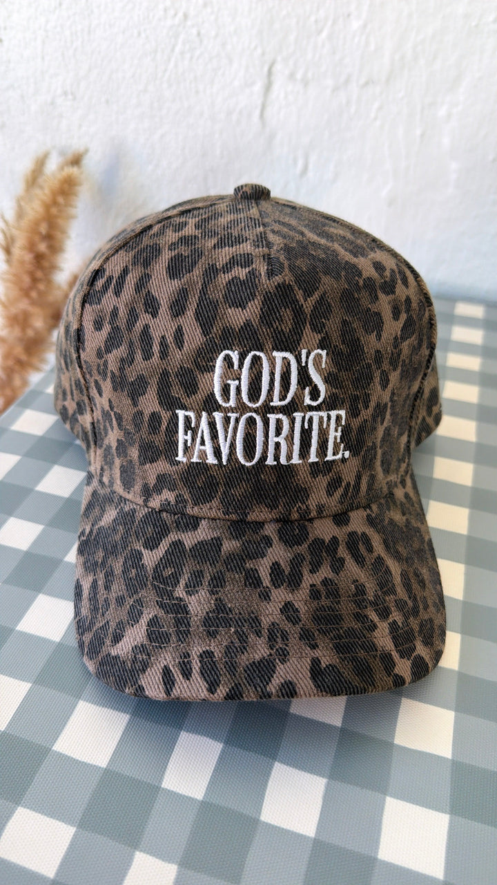 Gods Favorite Ball Cap, Leopard
